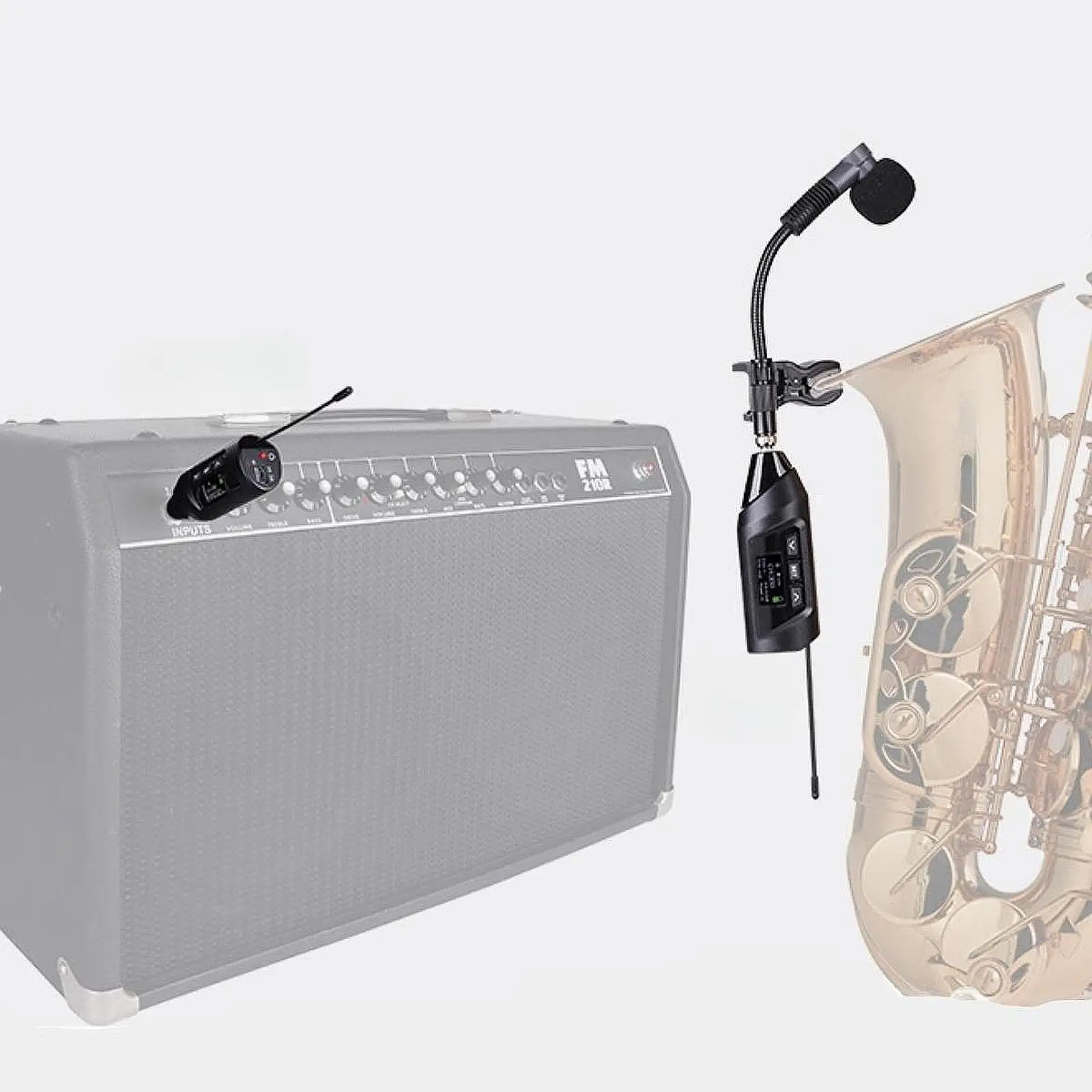 Беспроводной микрофон Sax с зажимом TR15 профессиональный противопомеховой