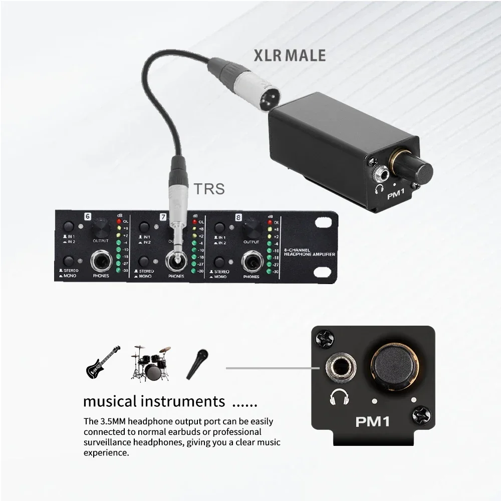 Мини-HIFI усилитель для наушников XLR до 3 5 мм аудиоинтерфейс