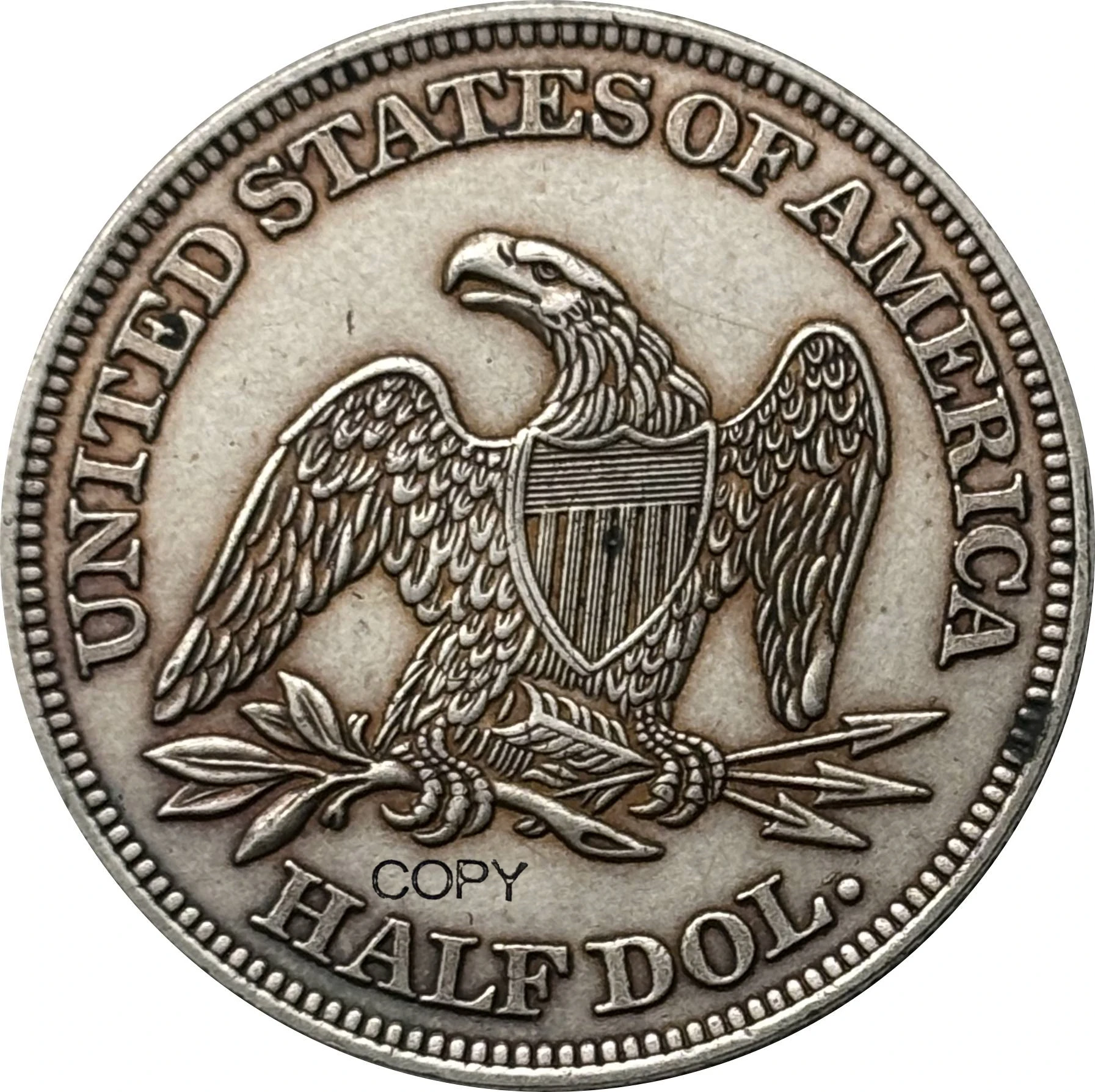 Монета на 1862 человек 1/2 доллара США без девиза американская копия памятная монета