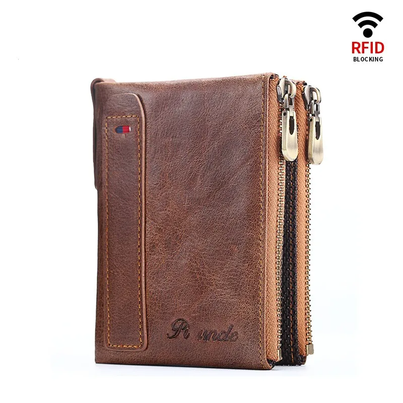 

Мужской кошелек из натуральной кожи, с отделением для карт