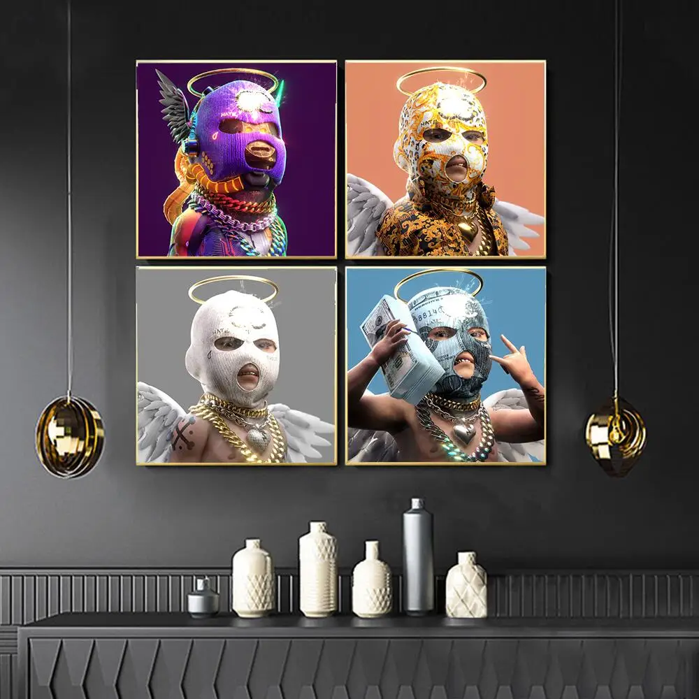 EVOL граффити гордый маленький ангел маскарадное Искусство Холст Живопись