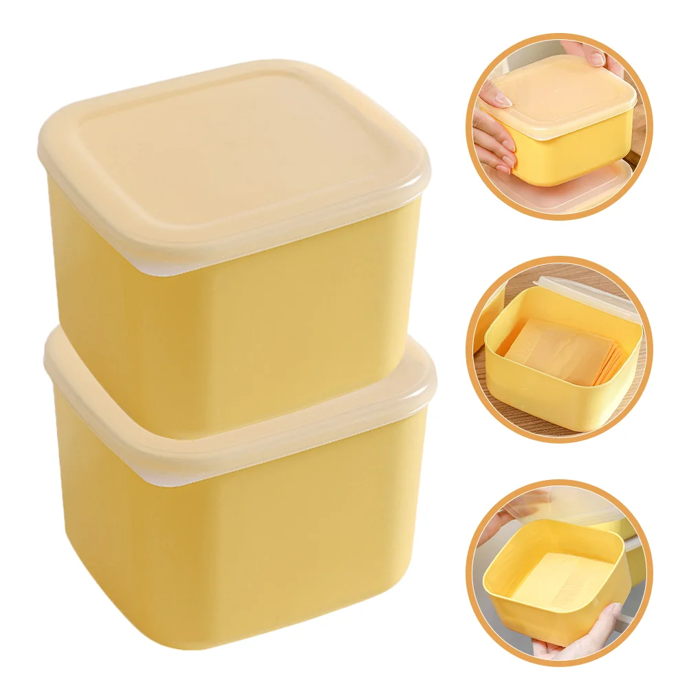 

Fruit Storage Box Cheese Container Fridge Cream Lid Design Butter Cases Holder Containers Lids