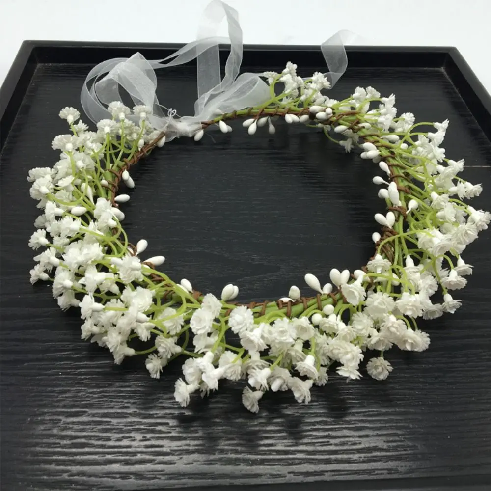 Новинка красивый Звездный венок головные уборы Babysbreath тканевый Цветок Корона
