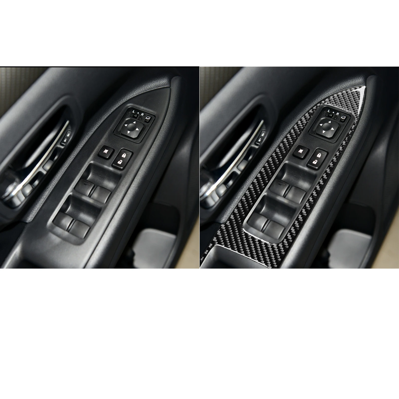 Фото Для Mitsubishi Outlander 2014-2016, автомобильные аксессуары, светильник из углеродного волокна, руль, консоль, подлокотник, крышка коробки, внутренняя наклейка №2