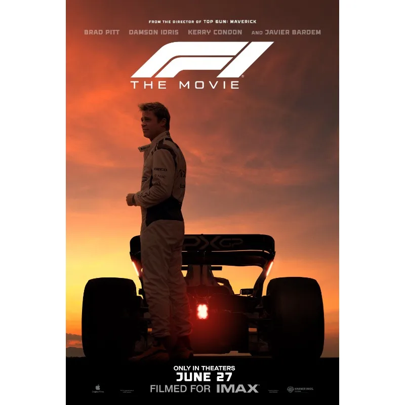 

Ф1 фильм 2025 Брэд Питт постер на холсте