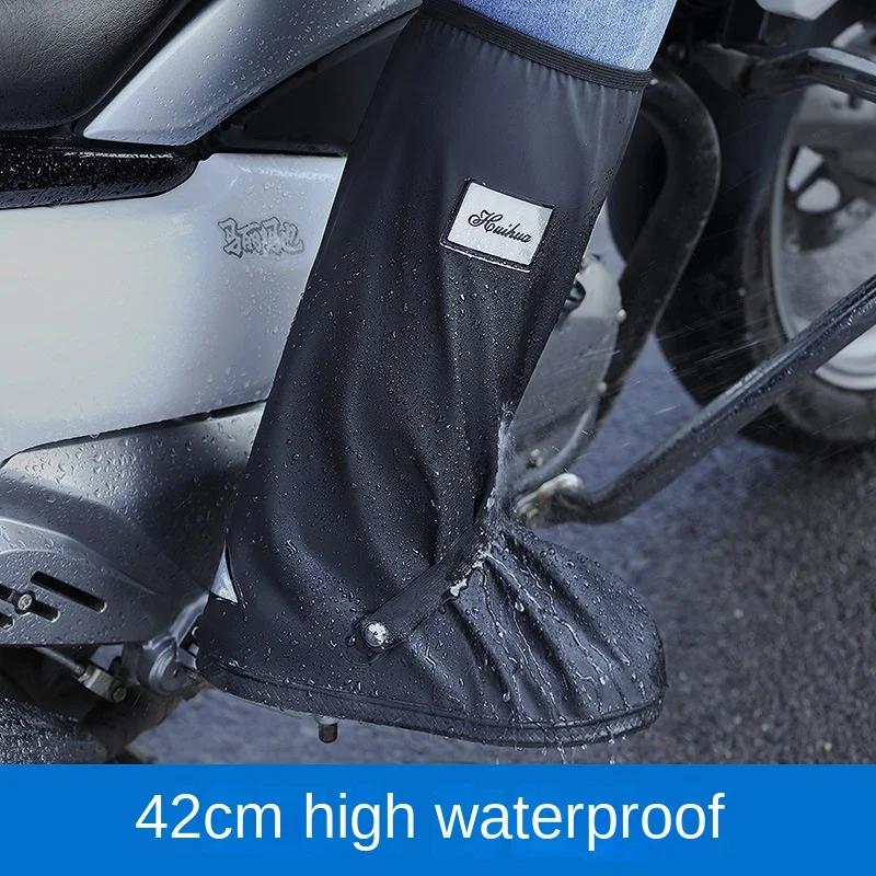 

Outdoor Motorcycle Waterproof Thicken Bike Tube Shoes Camping Reusable Covers Rain Boot Cycling Cover High Rainproof Shoes Shoes