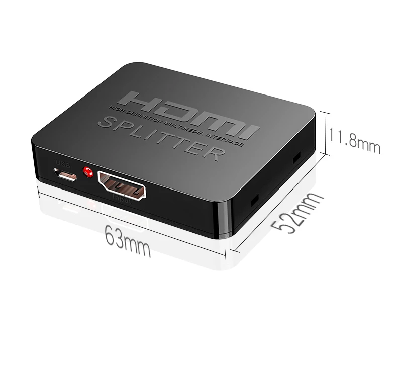 4K HDMI Splitter 1x2 Signal Amplifier HDMI Switch Splitter 1 in 2 out Box Video Distribut for Dual Monitors HDTV DVD PC PS3 Xbox images - 6