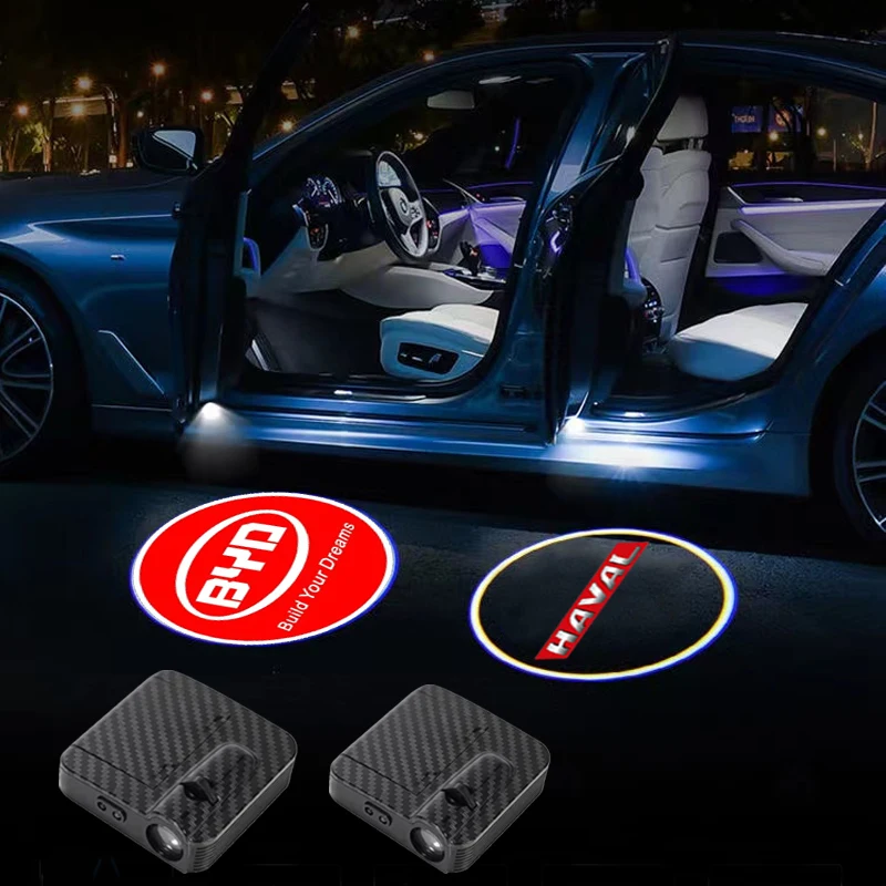 

1/2pcs Car Door LED Welcome Light Decorative Light Auto Accessories For Great Wall Hover H5 H3 Safe A21 M2 M4 Wingle 5 Deer C30