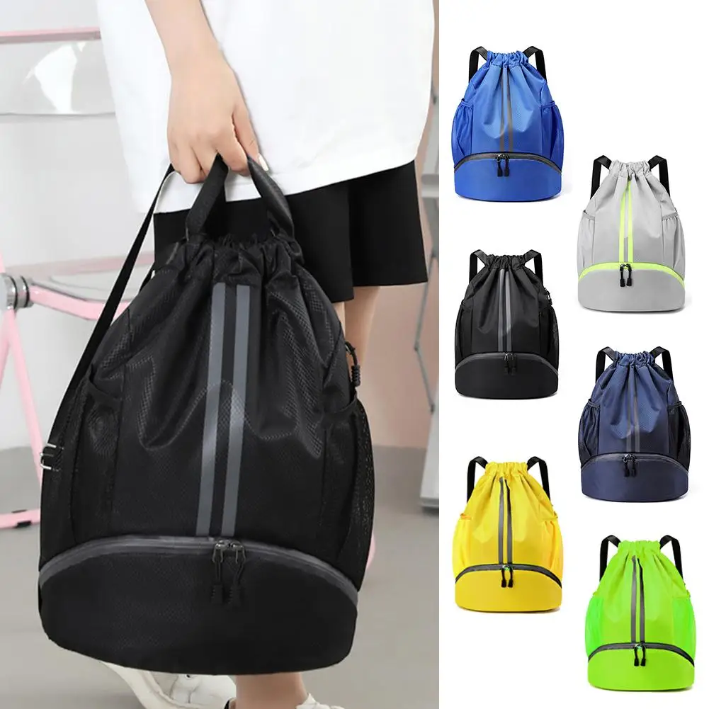 

Waterproof Gym Fitness Travel Sport Bag Portable Hiking Pouch Dry Soccer Backpack Storage Climbing Shoulder Apart Wet Baske K5F3