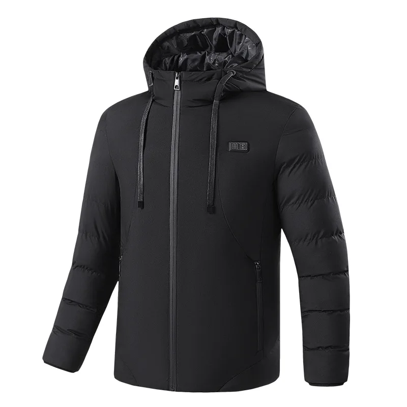 Intelligent Heating Cotton Padded for Men  Heating Padded Clothes USB Charging Temperature  Winter Jacket Men