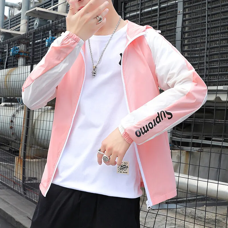 

Летняя нейлоновая Солнцезащитная одежда, Солнцезащитная одежда, мужские пальто, кожаная одежда, ультратонкая дышащая уличная одежда