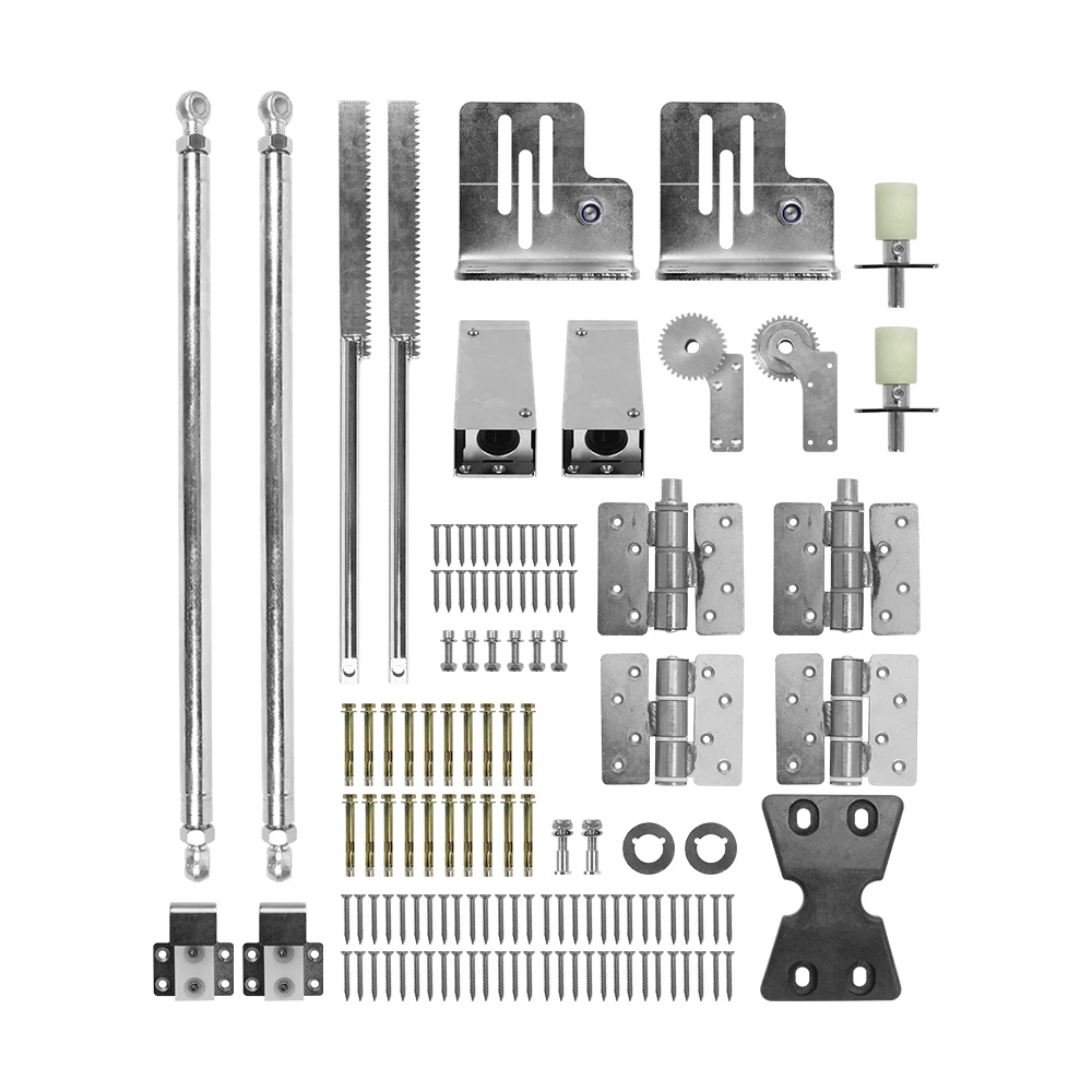 

Деревянные стальные ворота складные двойные складные двери комплект оборудования