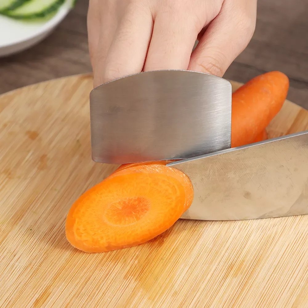 

2023New Hand Finger Protectors Guard Stainless Steel Kitchen Fingers Protector Cutting Use For Useful Gadget Protection Knives