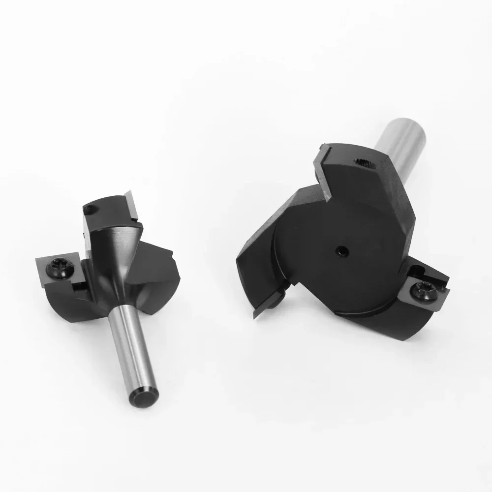 Строгальная фреза OUIO твердосплавная с 3 канавками диаметр резки 37 мм 59 хвостовик 8