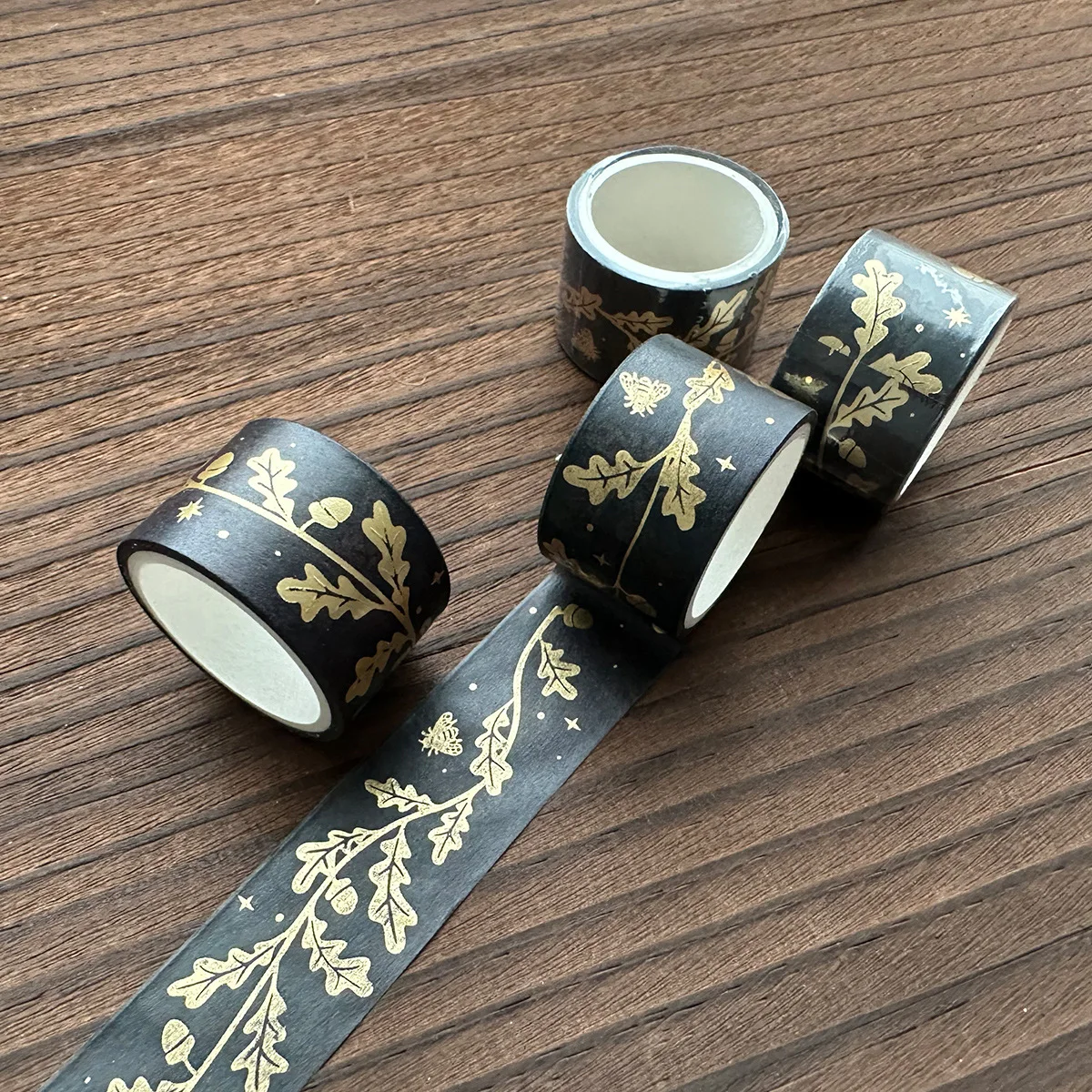 

Vintage Washi Tape Set Masking Gold Foil Aesthetic Tapes for Journaling Scrapbooking Gift Wrapping Journal Planners