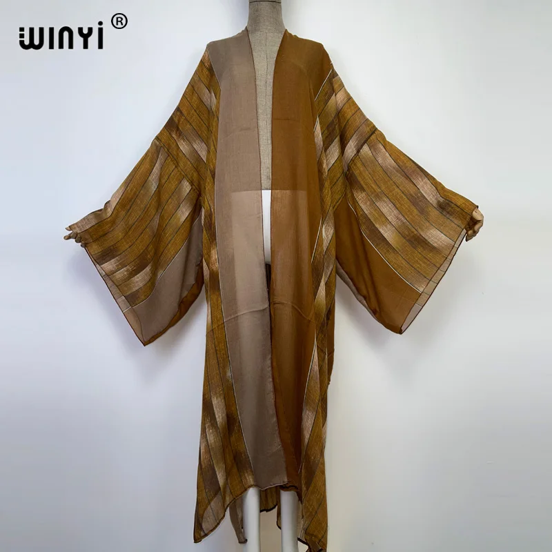 WINYI – Cardigan élégant et Sexy à manches longues  imprimé Vintage africain  pour couvrir les