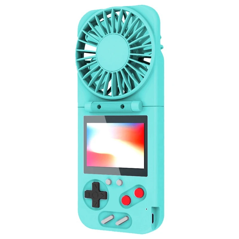 

Portable Fan, Rechargeable Battery 800MAh Folding USB Fan Handheld Retro Game Console with 500 Games