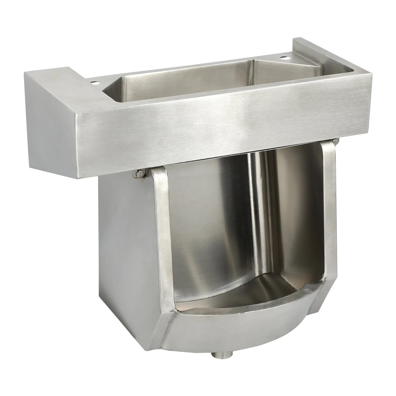 

One Piece Wall Mounted Stainless Steel Urinal And Sink Combo