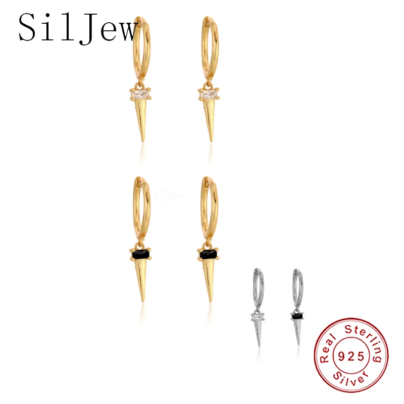 Серьги-подвески женские геометрической формы из серебра 925 пробы | Украшения и