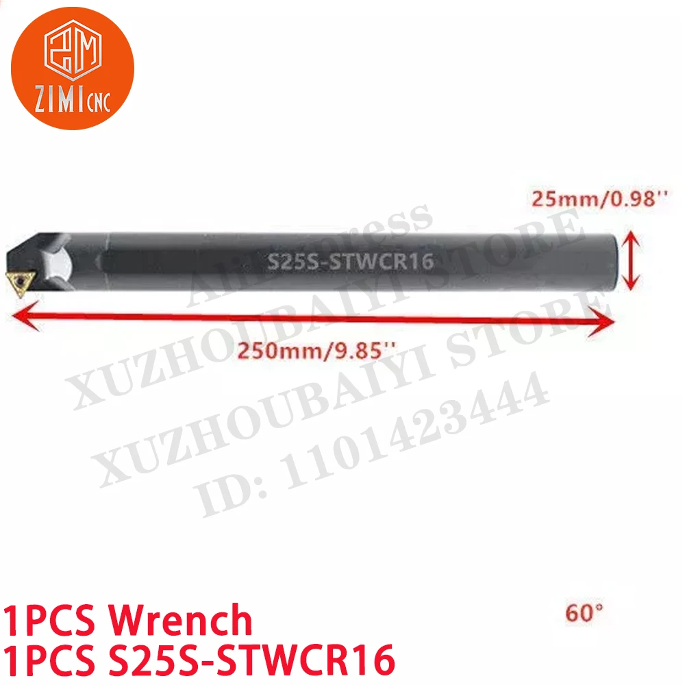 1PC S25S-STWCR16 25*250 мм токарный станок внутренний держатель инструмента расточная