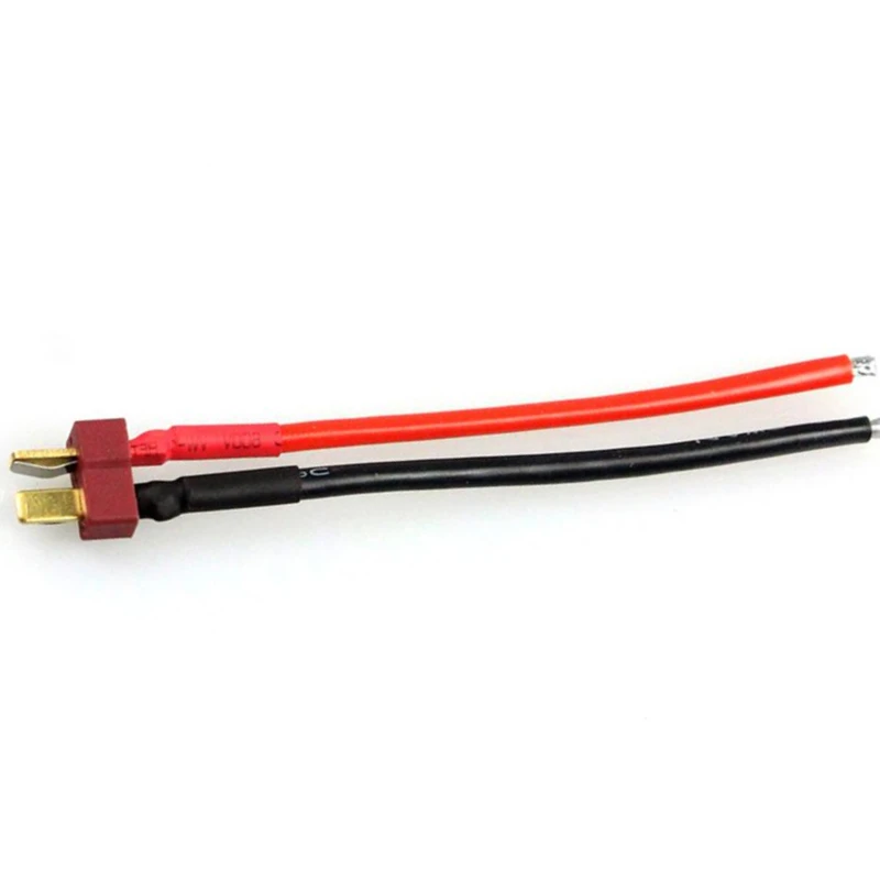 

Lithium battery cable T plug connector male head with 10cm 14 AWG soft silicone wire, used for electric scooter
