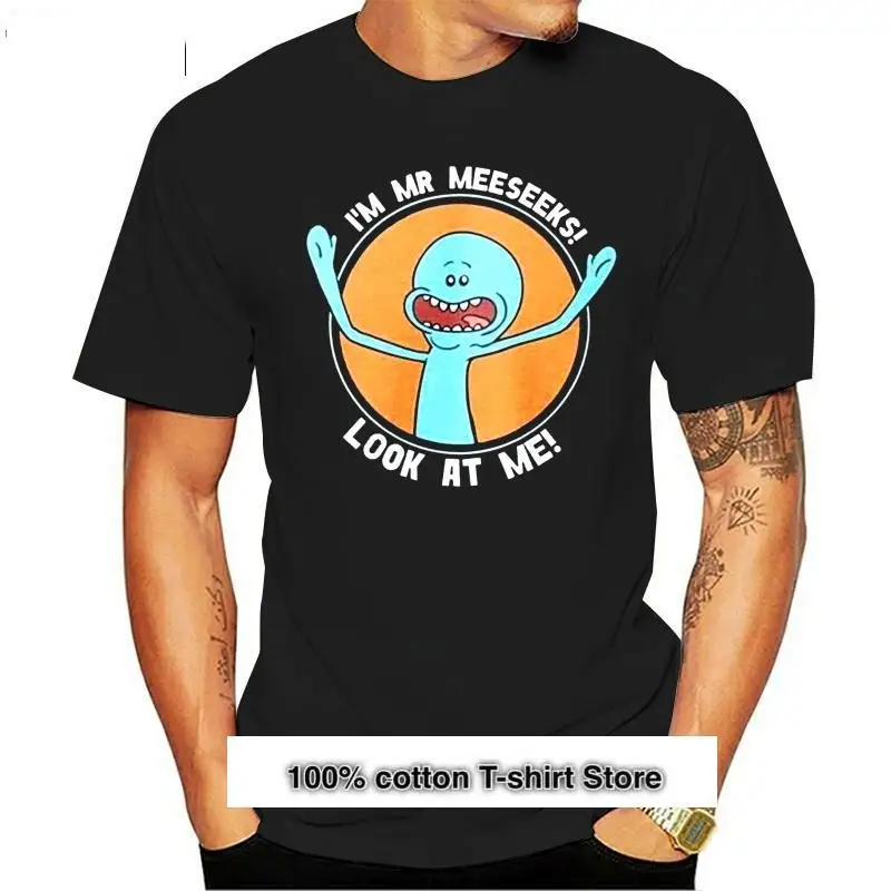 

I'M Mr Meeseeks Look At Me, camisetas negras para hombre, ropa, camiseta de estilo libre