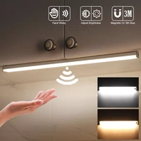 10 20 30 50cm usb rechargeable wireless hand sweep sensor led night light bedroom closet light stair cabinet light kitchen