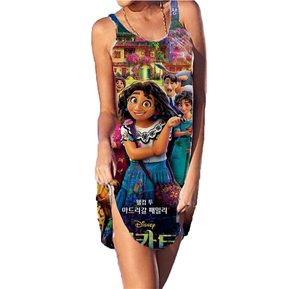 

Летнее женское платье приключения кошки с 3D принтом, сексуальная пляжная одежда, повседневная ночная рубашка, платье без рукавов, женское п...