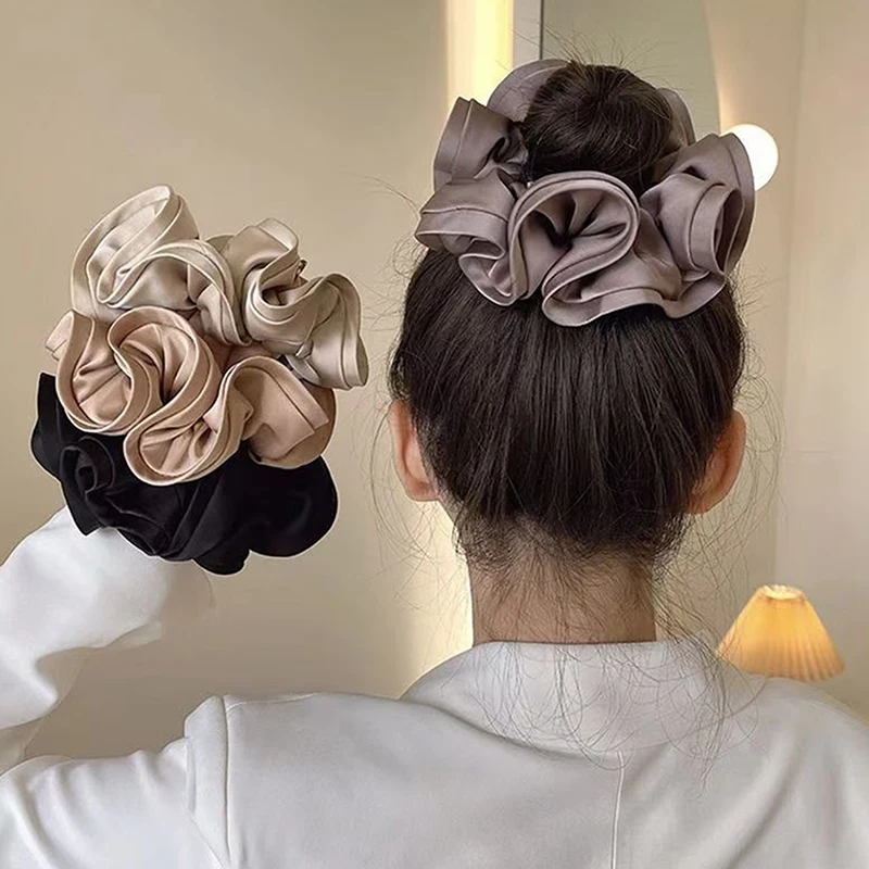 Элегантная французская резинка для волос в стиле ретро модные темпераментные