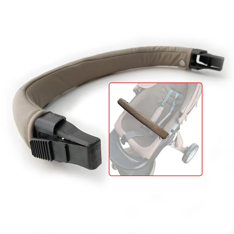Подлокотник Dsland для детской коляски, совместим с Stoke Xplory V3 V4, поручни для коляски, защитная бампер для детской коляски с тканевым покрытием