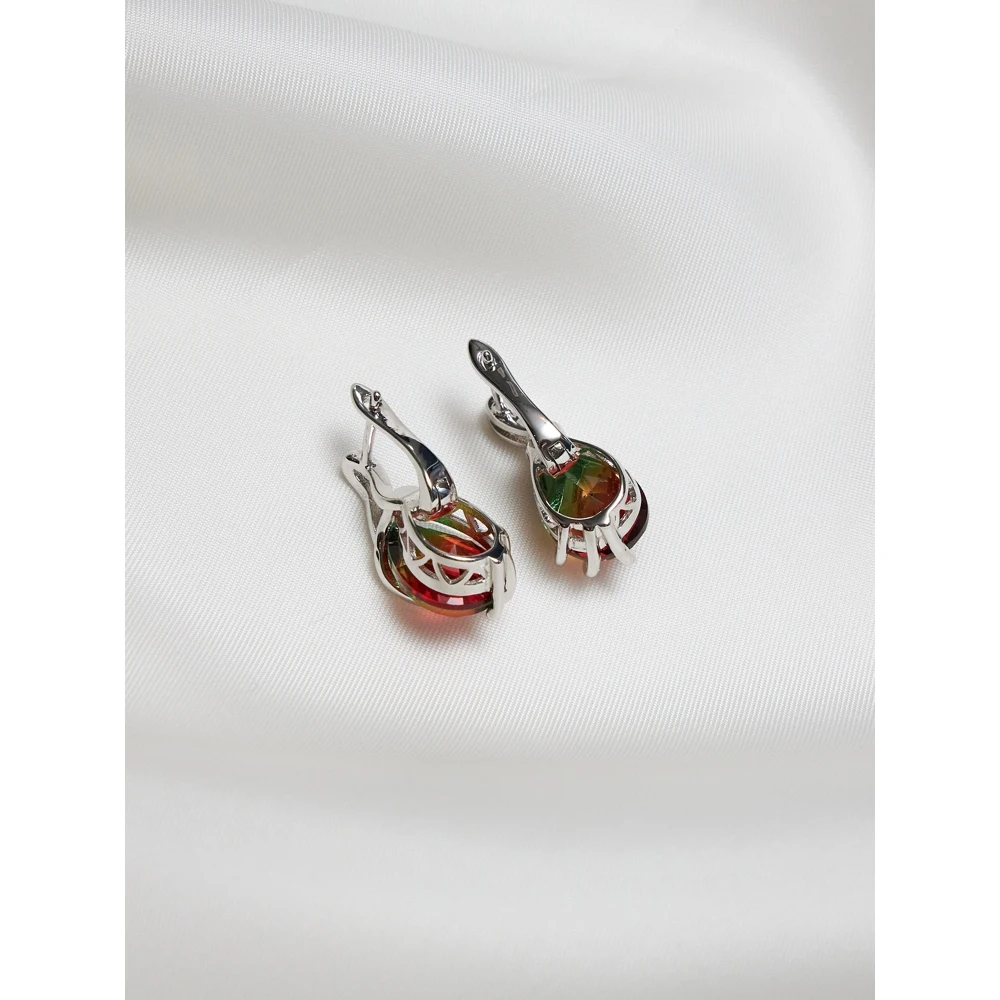 Серьги женские украшение циркон бижутерия |