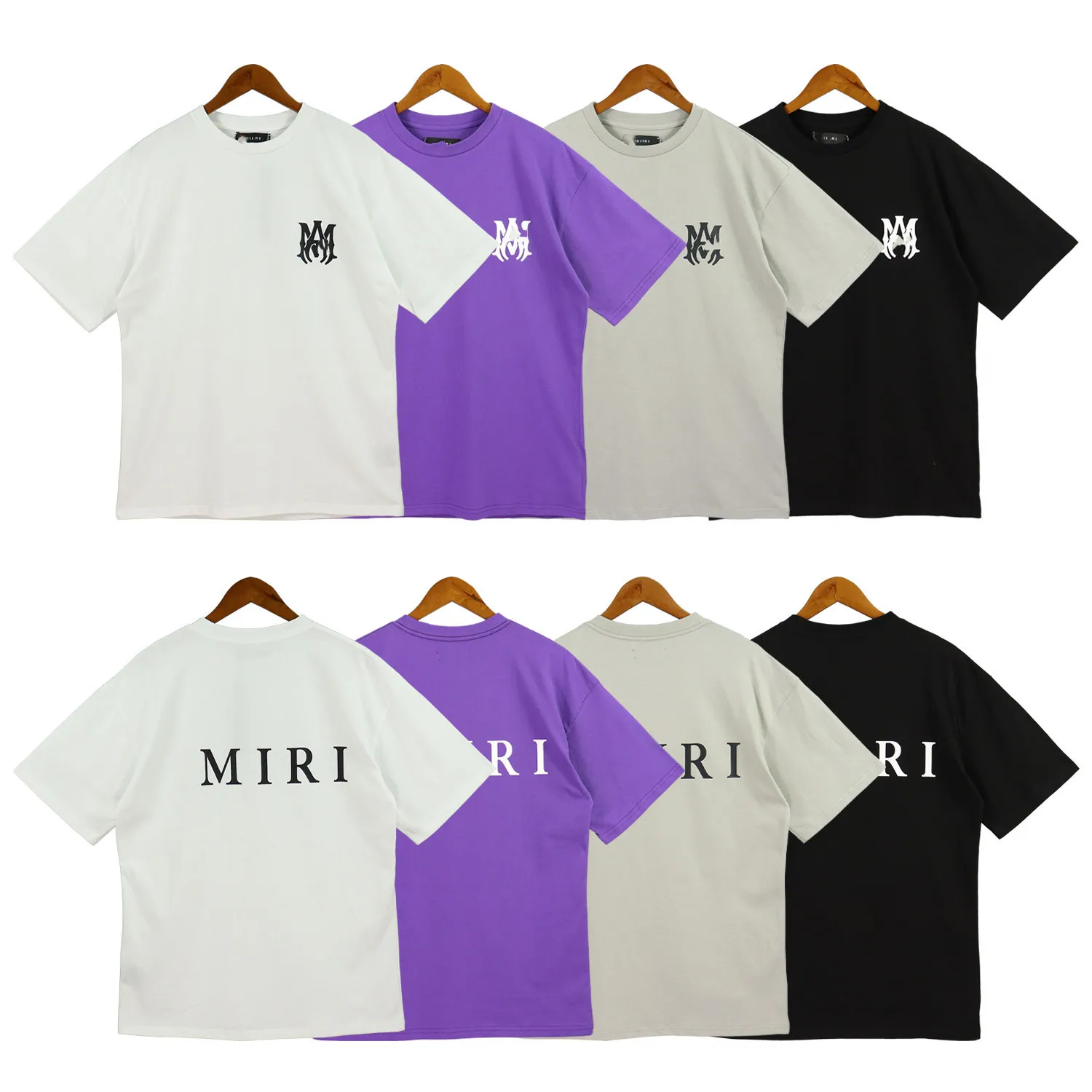 

mir summer new basic letter-printed T-shirt high street casual loose top round neck short sleeve