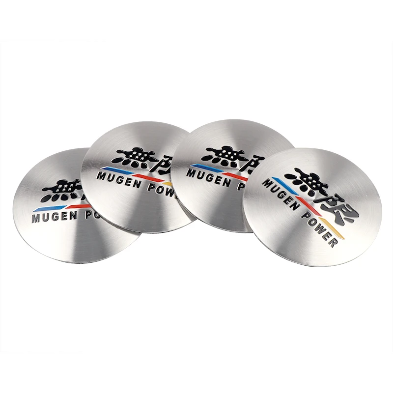 

4 шт./компл. Стайлинг автомобиля 56 мм Mugen Power эмблема центральная крышка ступицы автомобиля наклейка украшение для Honda Mugen Civic VTEC City INSPIRE
