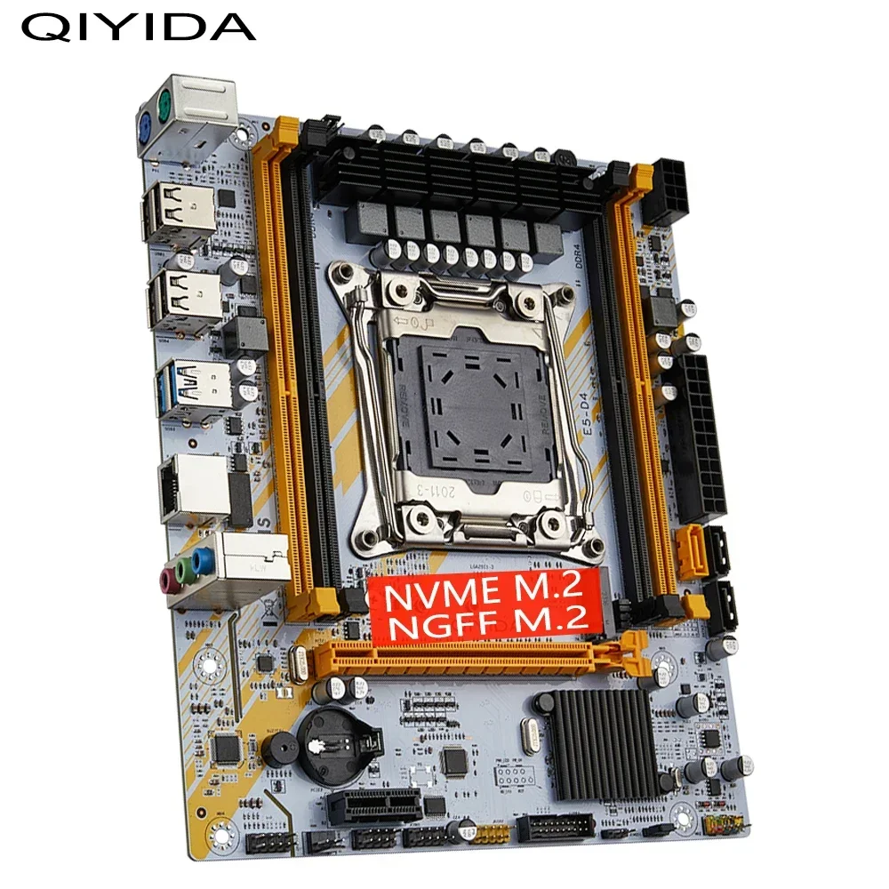 QIYIDA X99 Комплект материнской платы Combo Xeon Kit E5 2650 V4 Процессор LGA 2011-3 16 ГБ DDR4