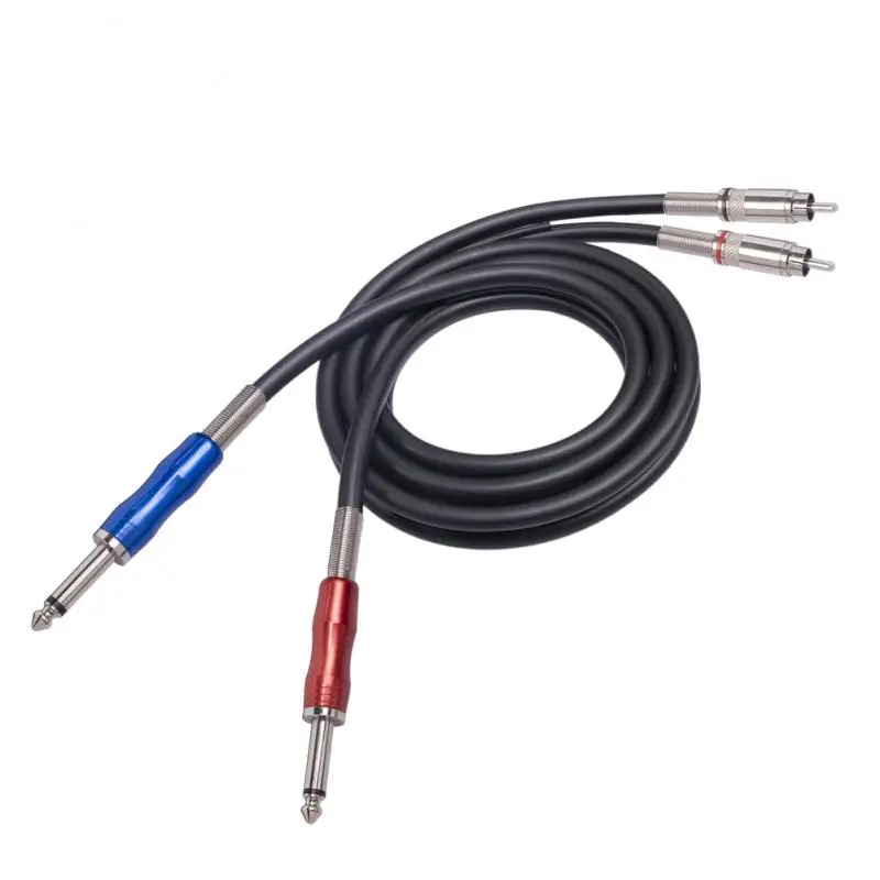 

2023 Double 6.35mm To 2 RCA Cable Lines To The Audio Signal Amplifier Signal Line For Microphone,amplifier,mixer,speakers,sound