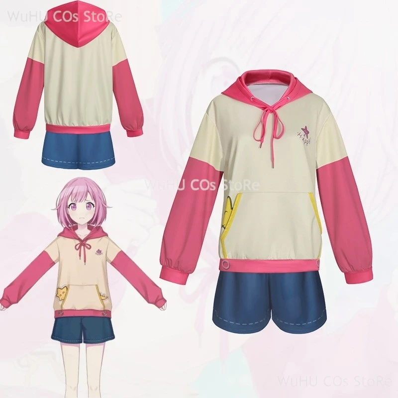 Игровой проект Sekai Colorful Stage! Ootori Emu Косплей Костюм Повседневный Толстовка Парик