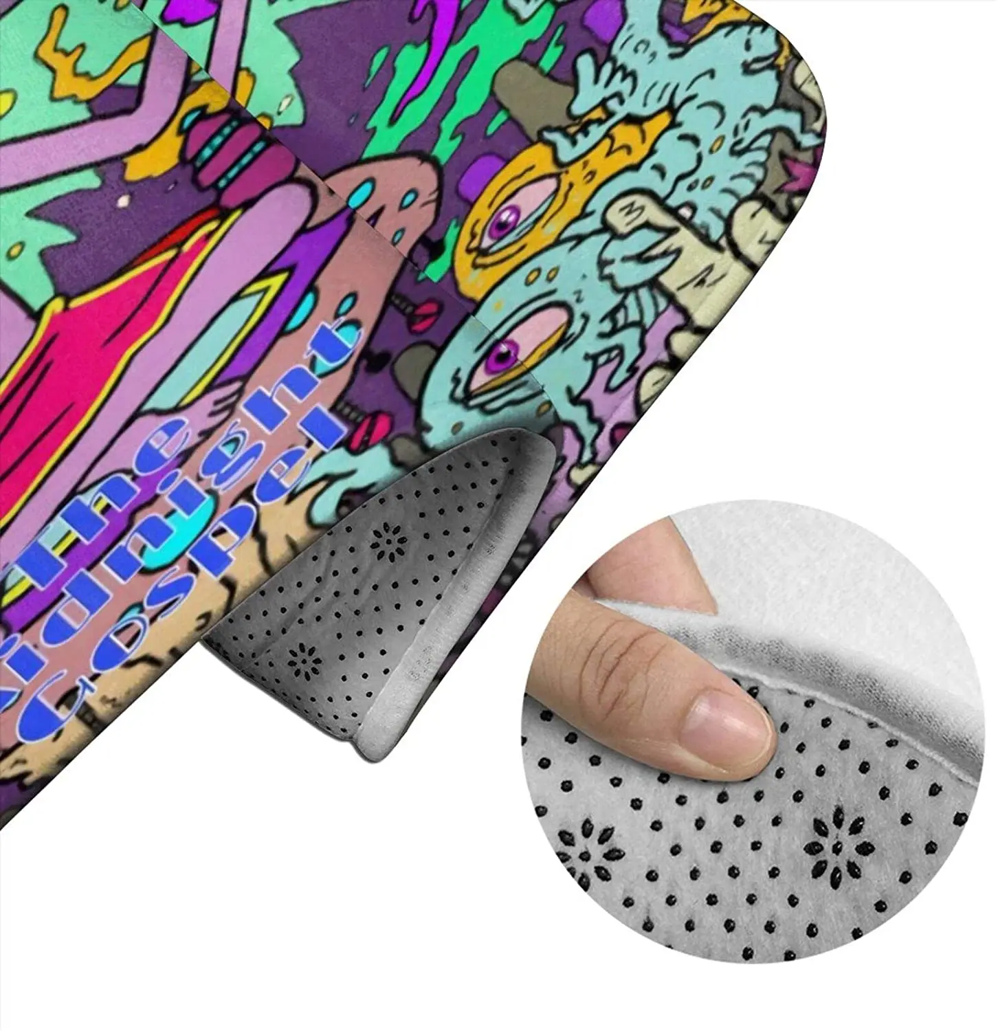 

Th-E Midnigh-T Gosp-Hand Bathroom Mat Sets 3 Piece Set Rugs Memory Foam Mat Set toilet Seat Cover Bath Mat Lid Cover