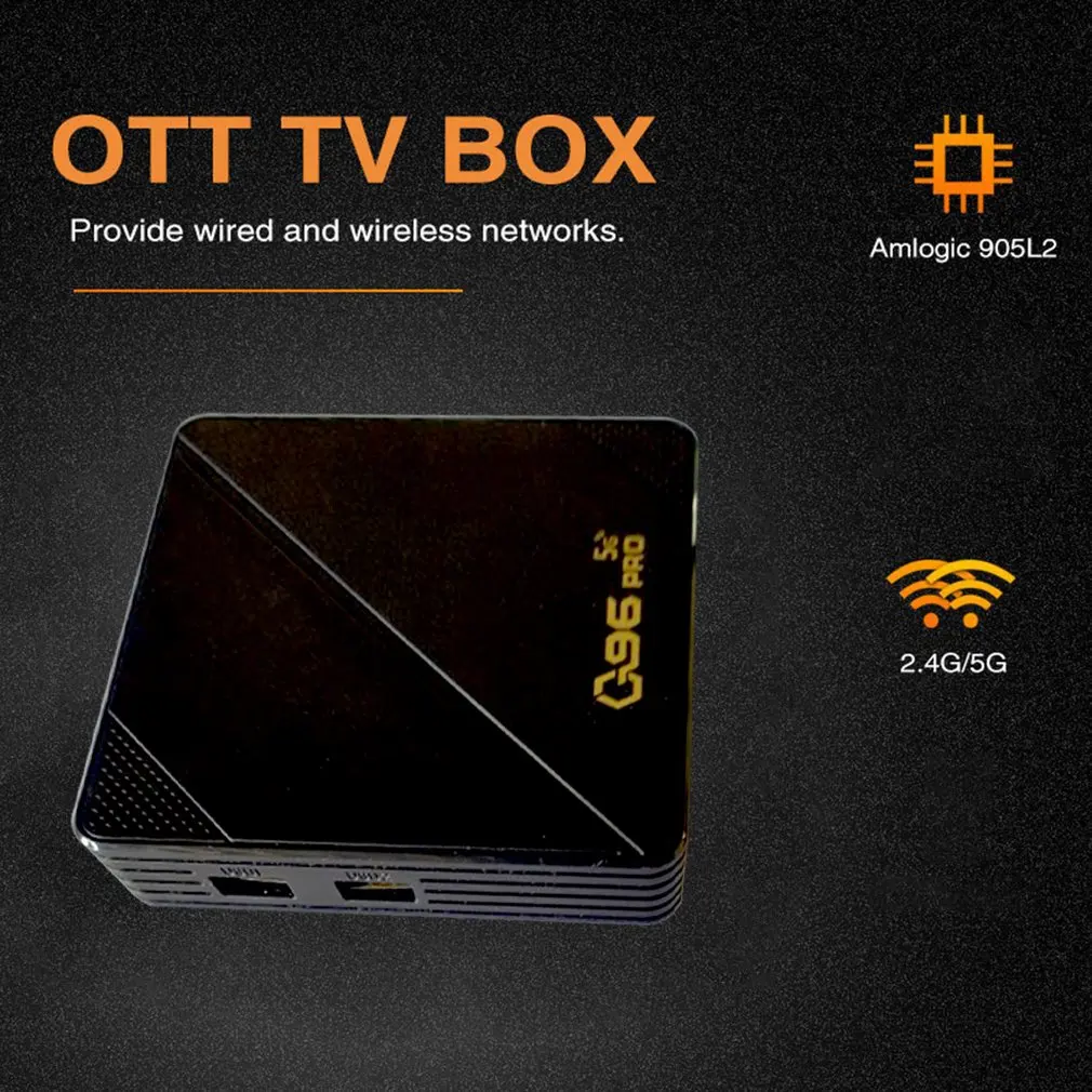 

Q96 Home Network Play 11.0 System Smart TVBox Set-top Box 1G+8G 4K Lucidity 4 Core CPU 64 Bit 4K UCD