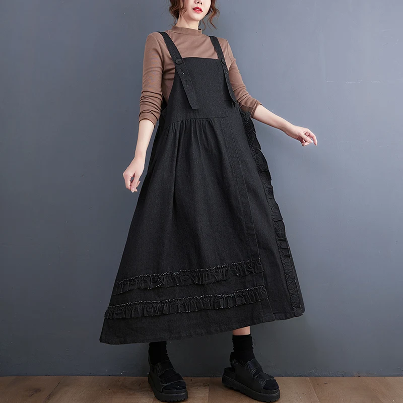 Женское платье-рубашка с длинным рукавом повседневное свободное платье