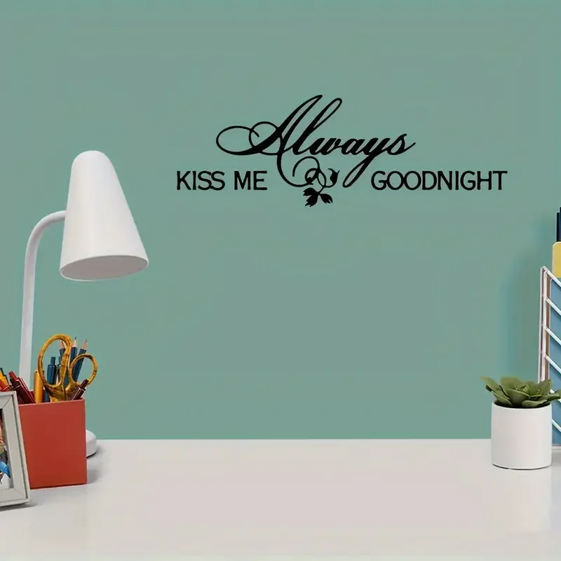 Художественная наклейка на стену с шрифтом из ПВХ романтическое настенное