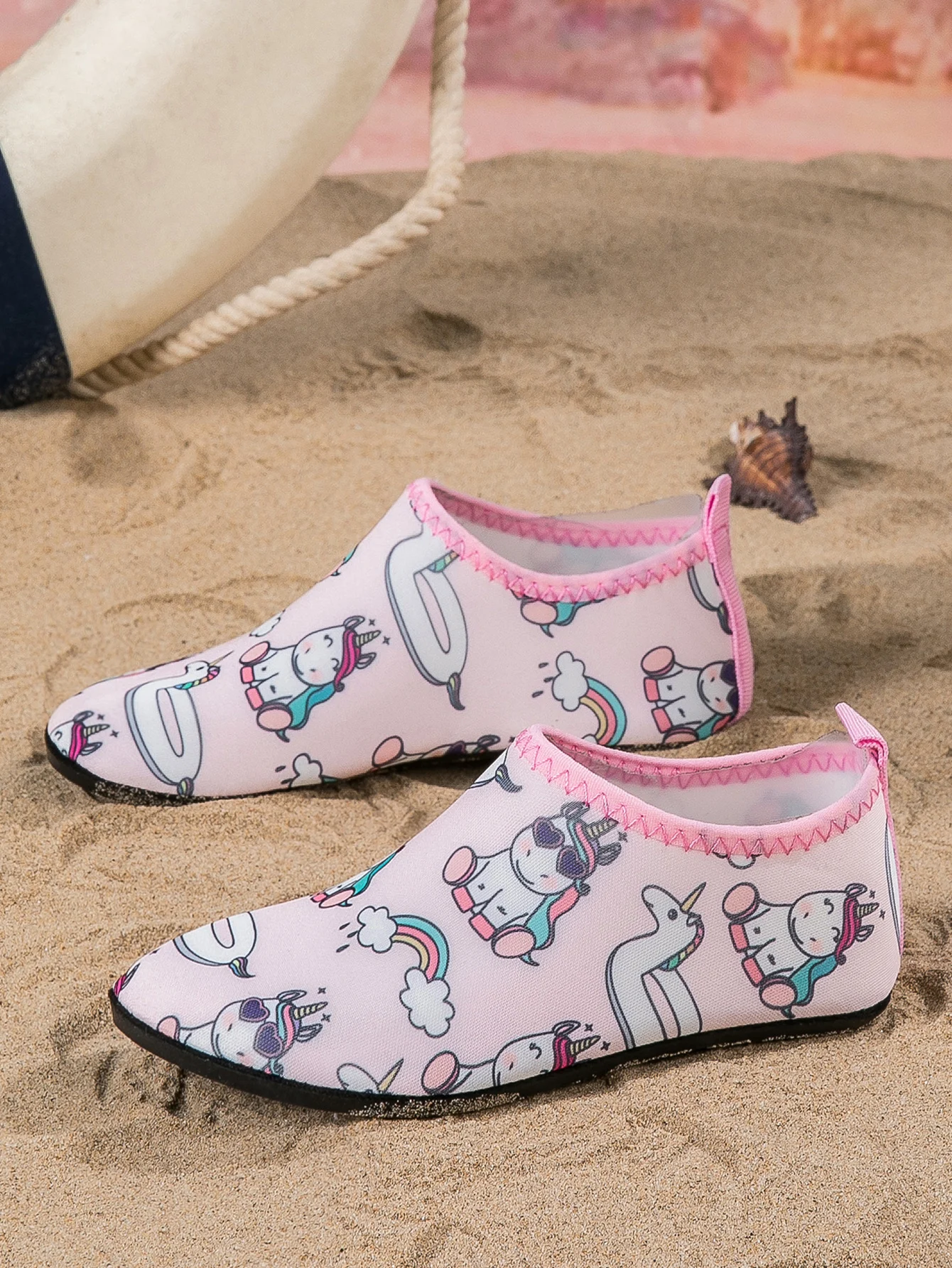 Повседневные модные удобные летние новые розовые плавательные ботинки для