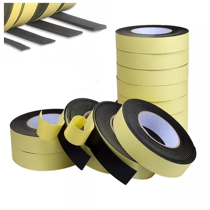 Купи 10M Rubber Self Adhesive Sponge Seal Strip Single-Sided Sticker EVA Tape for Car Sound Insulation Window Door Seam Sealing Strip за 277 рублей в магазине AliExpress