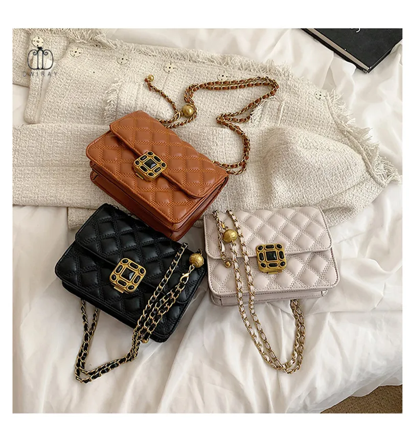 Сумки на цепочке для женщин сумка через плечо из искусственной кожи с