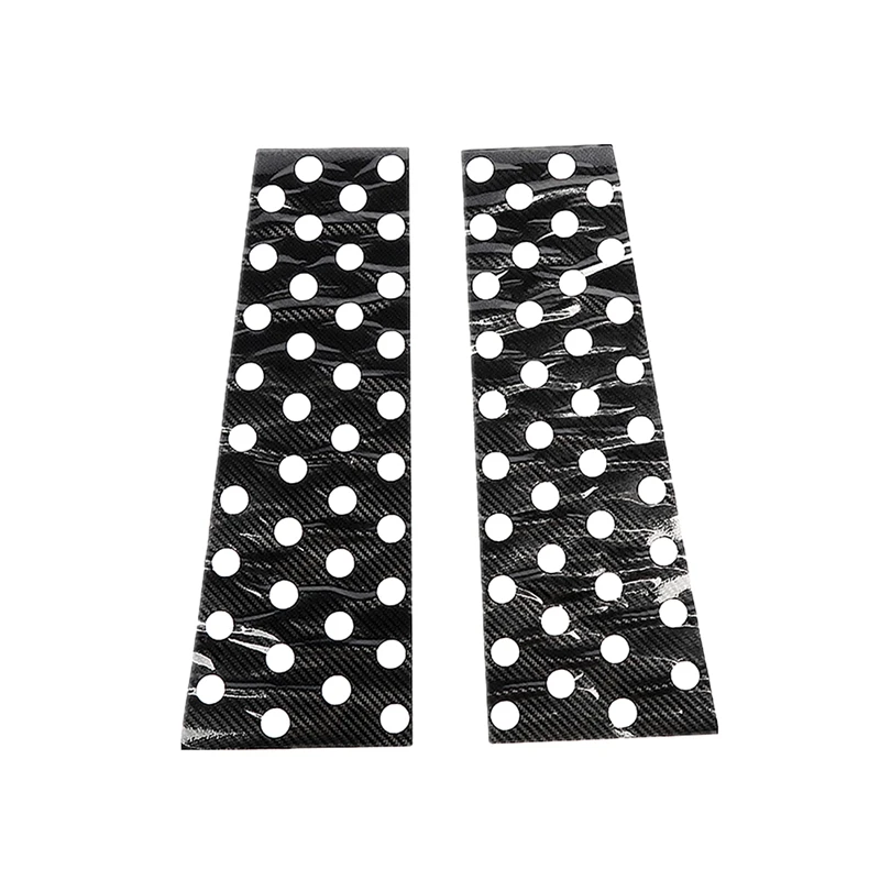 

Carbon Fiber Car Window B-Pillars Decorative Sticker Trim For Ford Bronco 2021 2022 Exterior Accessories