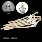 Фитиль для масляной лампы, подставка для фарфоровых подставок, фонарь Рик для винной бутылки, масляная свеча, горелка, фитиль из хлопка, стекловолокно, керосиновый фитиль, 7 шт.