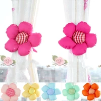 2pcs curtain tieback creative curtain buckle curtains strap tie flower curtains clip rope tie room decorative home accessories