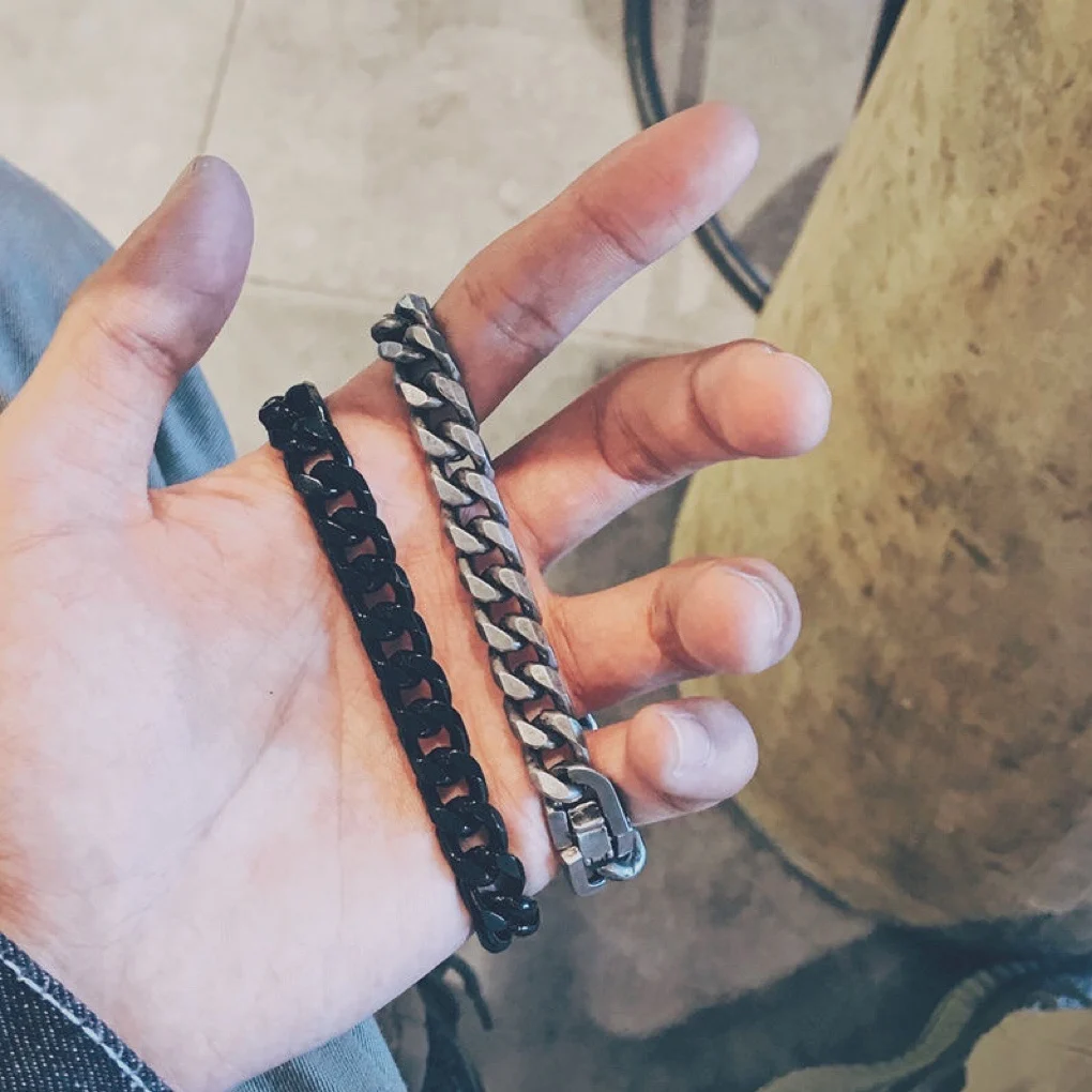 

Europe And The United States To Restore Ancient Ways Of Titanium Steel Man Bracelet Personality Punk Band Hip-Hop Handsome