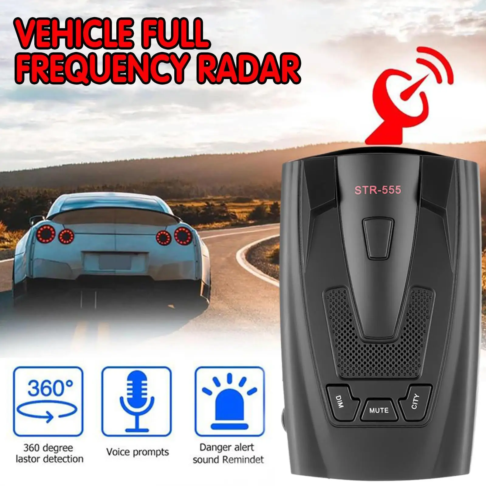 

Автомобильный антирадар-детектор 2 в 1 с подписью и GPS-Навигатором