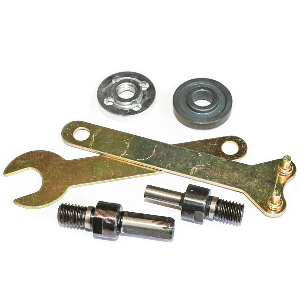 

Dropship Tool Parts 87mm Long Mandrel Adapter Disc Holder with Inner Diameter 10mm Spanner Kit Power Tools for Angle Grinder