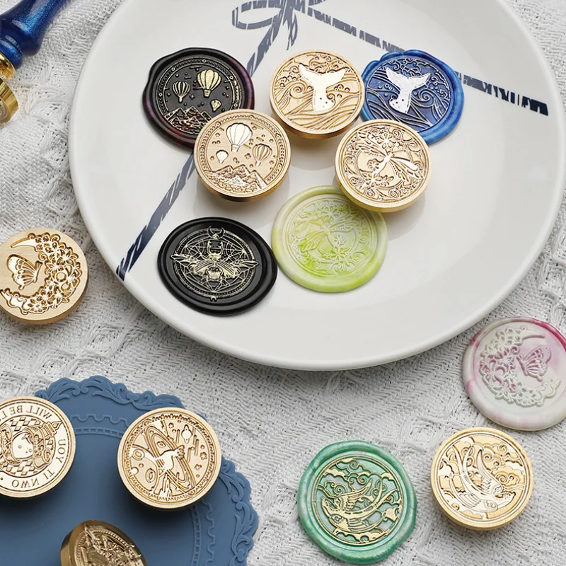 Совершенно новый штамп 3 см круглый звездное небо узор металлическое приглашение